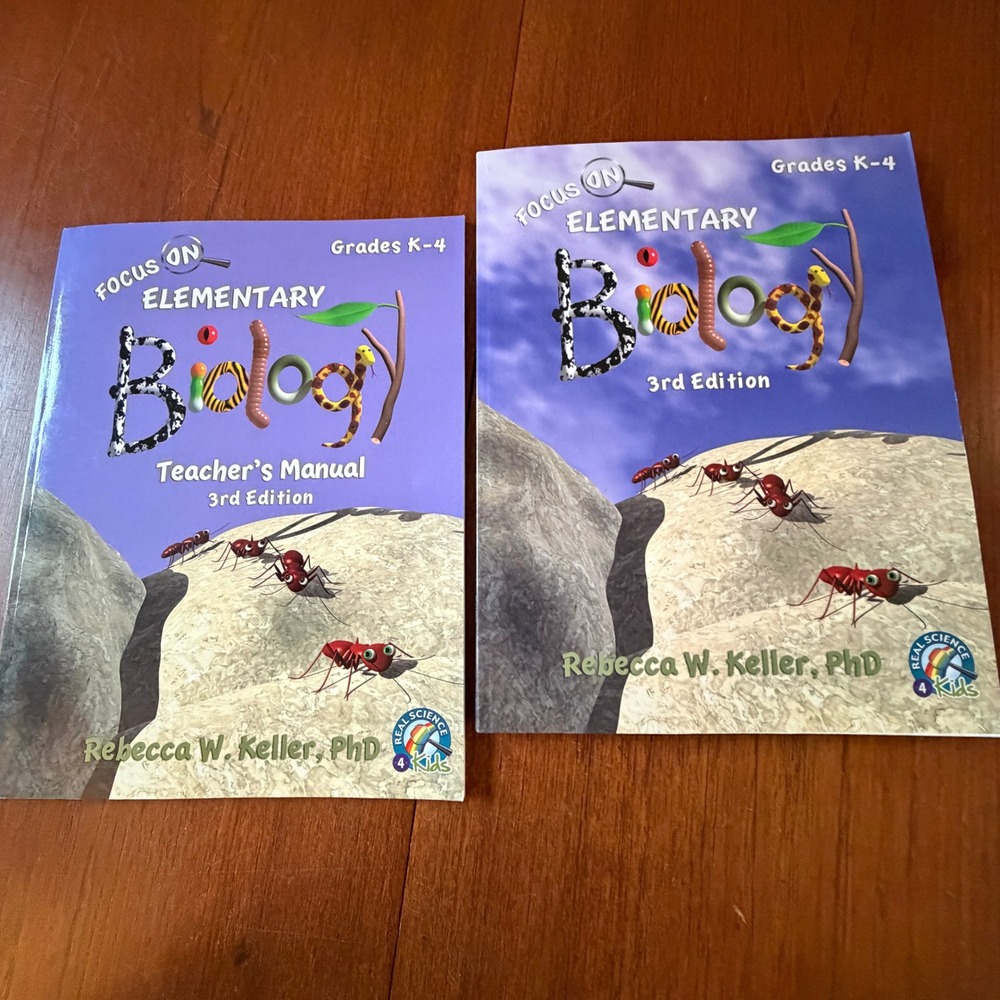 Real Science-4-Kids Focus On Elementary Biology 3rd Ed Textbook & Teacher Manual